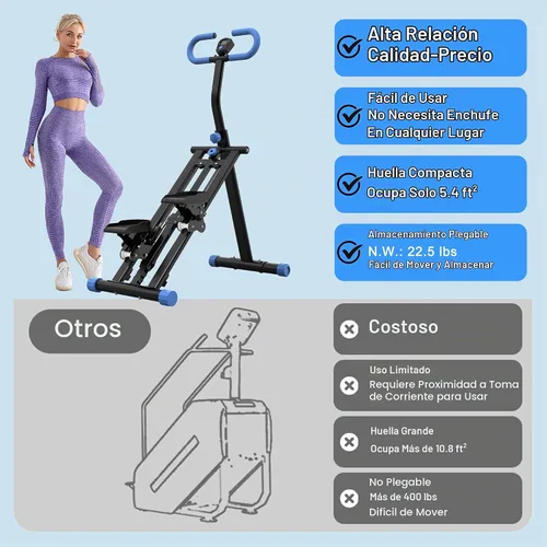 Vista 6 de KINMAC Stair Stepper for Home, Foldable Stair Climber
