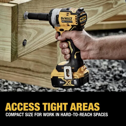 Vista 8 de DEWALT DCF911P2 20V MAX* 1/2 pulg. Llave de impacto inalámbrica con kit de yunque de anillo de retención