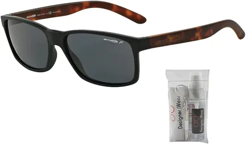 Vista 2 de ARNETTE AN4185 Rectangle Sunglasses for Men BUNDLE with Designer iWear Complimentary Eyewear Kit