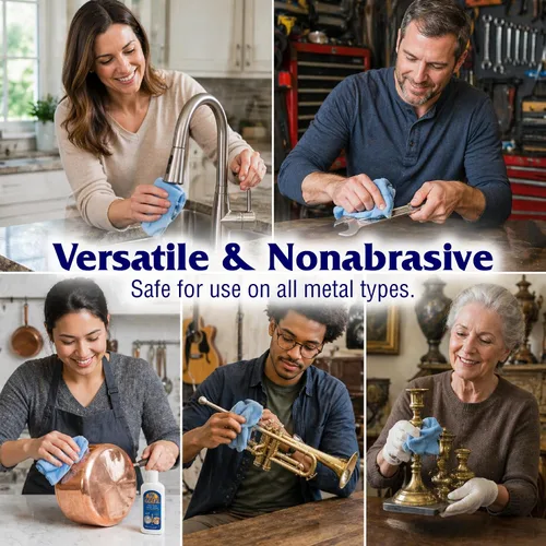 Vista 6 de Goddard and Sons 707284 Líquido para pulir metales, 8 onzas Non-Abrasive, For Sterling Silver & Silverplate, Brass, Copper, Stainless Steel