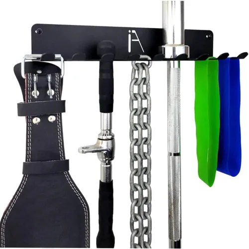Vista 11 de IRON AMERICAN USA Omega Beast Estante de Almacenamiento para Gimnasio de 9 O 11 Ganchos Organizador de Pared para Gimnasio de Servicio Pesado