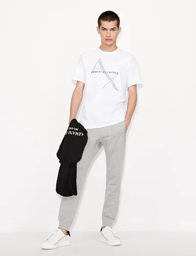Vista 3 de Armani Exchange Jogger con cordón y bolsillos con cremallera para hombre Bc06 jaspeado