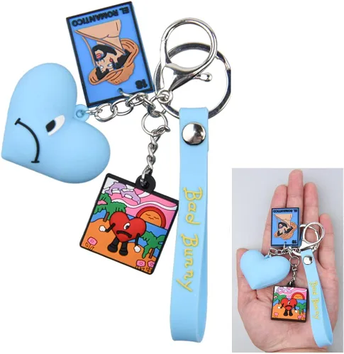 Vista 4 de Lindos llaveros, mochila, llavero, pulsera, bolsa de libros, dijes para mujeres, hombres, niños y niñas