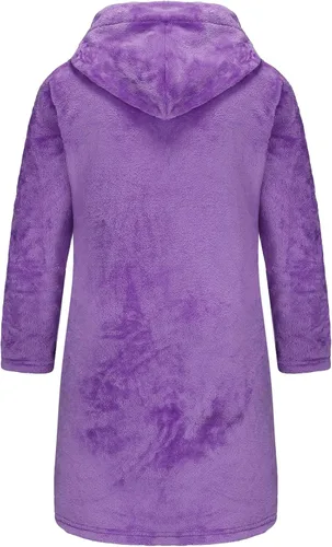 Vista 195 de E.W Apparel Bata de baño de forro polar con capucha para niños, bata suave y mullida para niños pequeños