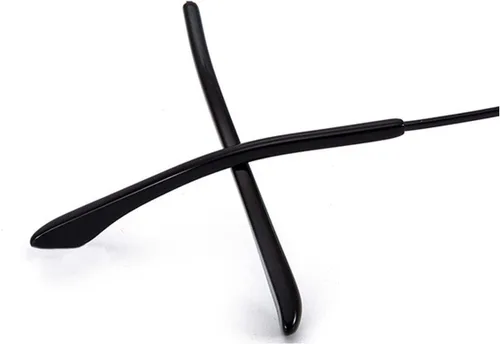 Vista 10 de 1 par de lentes de repuesto para marco de gafas, accesorios para patillas, color negro