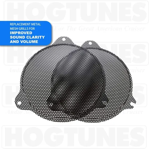 Vista 2 de Hogtunes SG RM GRILL - Parrillas de altavoces frontales (paquete de 2), se adapta a motocicletas Harley-Davidson 2014-2024