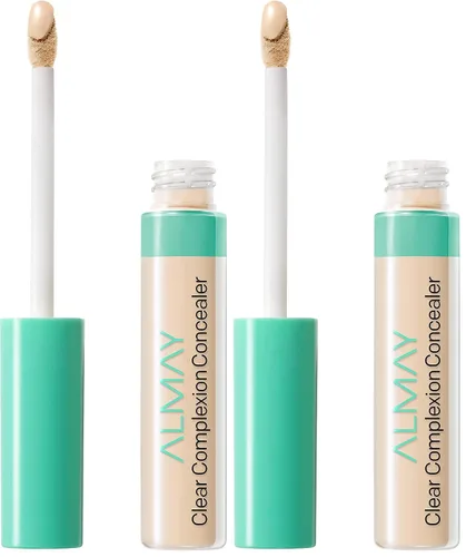 Vista 4 de Almay Clear Complexion Corrector de Tratamiento Puntual para Acné e Imperfecciones Maquillaje con Ácido Salicílico - Ligero, Cobertura Completa, 300