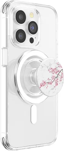 Vista 4 de Sakura Floristería Rosa Flor Japón Regalo Floral Flor de Cerezo PopSockets MagSafe PopGrip para iPhone