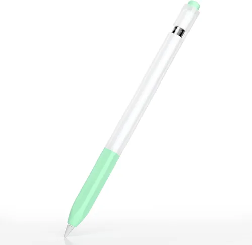 Vista 13 de Compatible con Apple Pencil de 1ª generación, funda de silicona antideslizante, [con 10 fundas de punta de silicona] para Apple Pencil de 1ª Negro