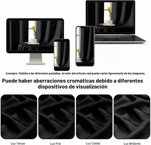 Vista 5 de OWENIE Bob Juego de 2 Paneles de Cortinas Negras de Cocina para Ventanas de 36 Pulgadas de Largo, Cortinas Cortas de Café con Textura de Lino