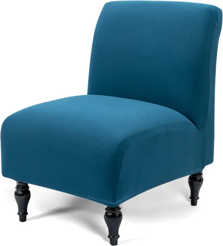 Vista 33 de Liykimt Funda para Silla de Acento sin Brazos Slipcover, Funda Slipcover para Silla Slipper de Spandex Elástico Extraíble para Silla sin Brazos