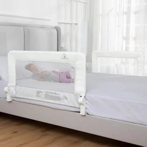 Vista 19 de ComfyBumpy Paquete de 1 riel de cama para niños pequeños de 35.5" L x 19.5" A Rieles de cama para niños pequeños para cama individual, matrimonial