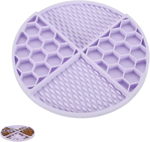 Vista 12 de Cuencos para perros de alimentación lenta, cuenco de comida para perros de comedor lento, amarillo y diámetro: 6.3 pulgadas, diseñado para perros