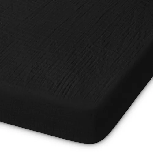 Vista 24 de Pro Goleem Sábanas de muselina para cuna, para niños y niñas, suaves, transpirables, de algodón neutro, para colchón estándar de cuna y colchón de 1
