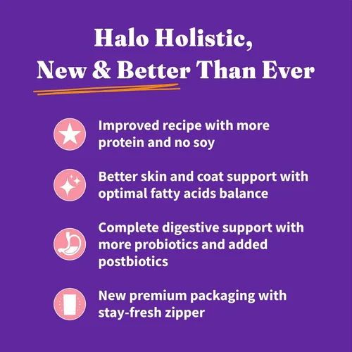 Vista 9 de Halo Holistic - Alimento seco para gatos, salmón capturado en la naturaleza