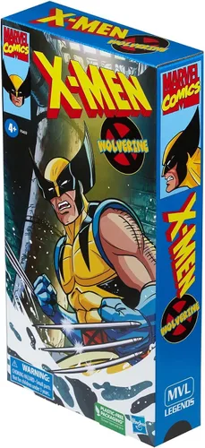 Vista 3 de Marvel Legends X-Men - Figura de acción de Wolverine de la serie animada VHS Box