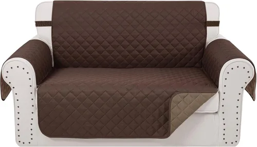Vista 56 de Fundas para Silla Reclinable Reversibles Funda de Sofá para Mascotas Protector de Muebles Lazy Boy (Silla 23'', Beige/Beige)