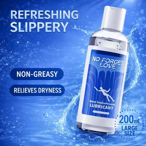 Vista 5 de Lubricante personal a base de agua para hombres y mujeres Gel íntimo suave, duradero y no pegajoso Seguro con preservativos, compatible