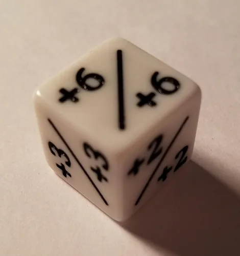 Vista 3 de 6 contadores de dados blancos +1/+1 para Magic: The Gathering y otros juegos/CCG MTG de quEmpire