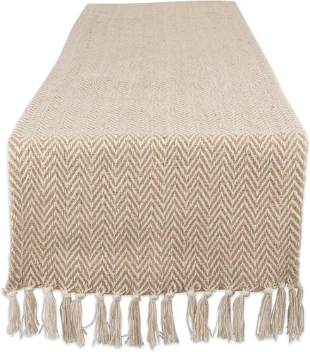 Vista 32 de DII Woven Basic - Camino de mesa Chevron de la colección de mesa, 15 x 72 pulgadas, gris