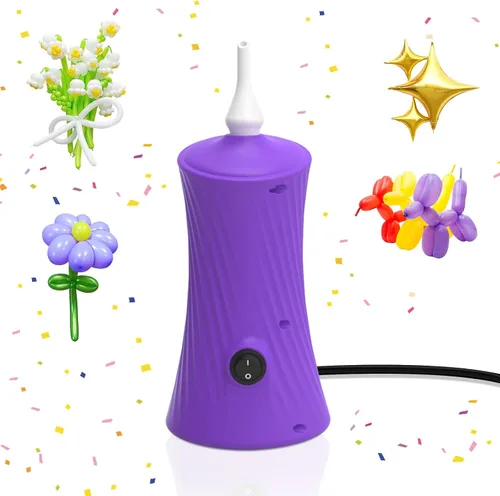 Vista 8 de 206 Balloon Pump Electric Air Pump for Long Balloon Inflator Blower for Foil Twisty Animal Balloons for Birthday Party Celebration Balloons