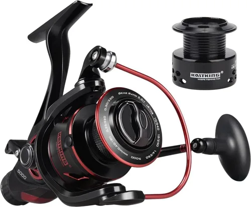 Vista 10 de KastKing Sharky Baitfeeder III Spinning Reels with 5.5:1 Gear Ratio