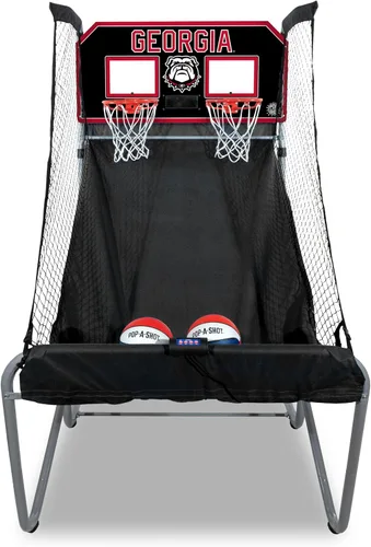Vista 13 de Pop-A-Shot - Home Dual Shot with NCAA Graphics l Sensor Scoring l 16 Game Modes l 7 Balls l Foldable Storage l for All NCAA Fans