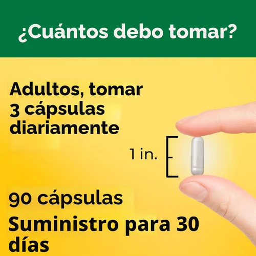 Vista 4 de Nature Made Glicinato de magnesio de alta absorción 300 mg por 3 cápsulas, suplemento de magnesio para soporte muscular, corazón, nervio y hueso, 90