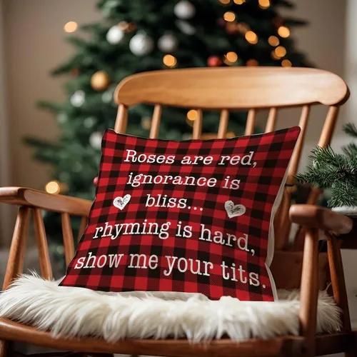 Vista 6 de Fundas de almohada de San Valentín con diseño de cuadros de búfalo de 16 x 16 pulgadas, fundas de almohada para el día de San Valentín, fundas