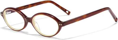 Vista 15 de TIJN Olisa Blue Light Blocking Glasses for Women Men,Retro Oval Frame Bluelight Eyeglasses for Gaming Computer Screen Use 01. Tortuga Whisky