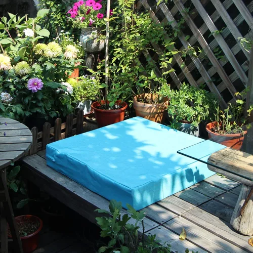 Vista 2 de Fundas de Cojines para Asientos de Patio, Fundas Deslizantes Lavables de Repuesto, Funda Impermeable para Cojín de Almohada de Silla de Muebles