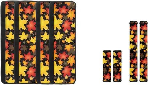 Vista 24 de DISNIMO Fundas para manija de puerta de refrigerador con calabaza otoñal, 8 piezas Kithchen para nevera, microondas, horno, lavavajillas, protector