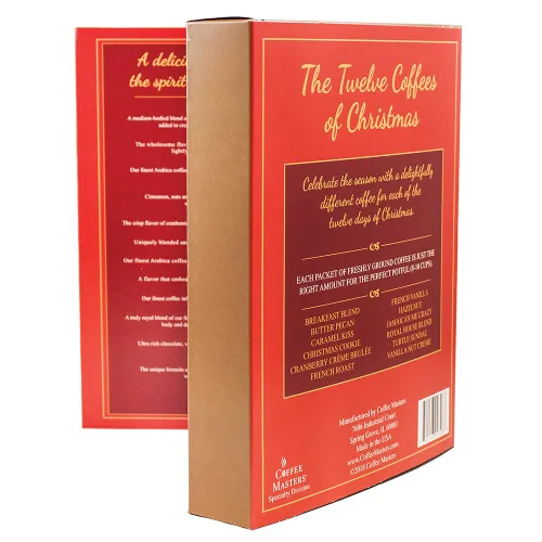 Vista 4 de Coffee Masters Paquete variado de The Twelve s of Christmas, café, 12