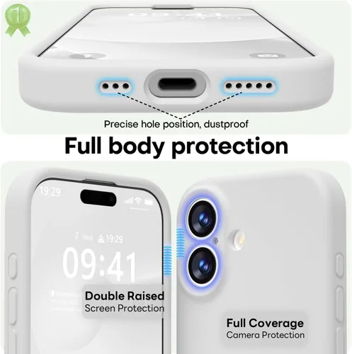 Vista 473 de LOVE 3000 Diseñada para Funda iPhone Air, Silicona Premium [Compatible con Magsafe][Forro de Microfibra Suave Anti-Rayones] Funda Protectora