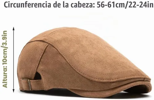 Vista 6 de Gorra de periódico para hombre, gorra plana Ivy Gatsby, gorra ajustable para mujer Negro