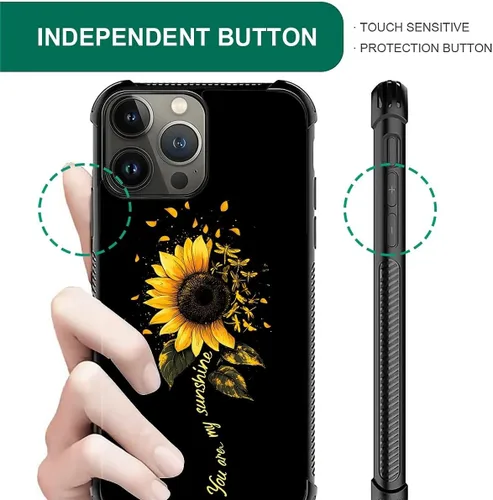 Vista 938 de Funda compatible con iPhone 15, diseño de elefantes africanos, diseño increíble a prueba de golpes, antiarañazos, carcasa trasera de policarbonato