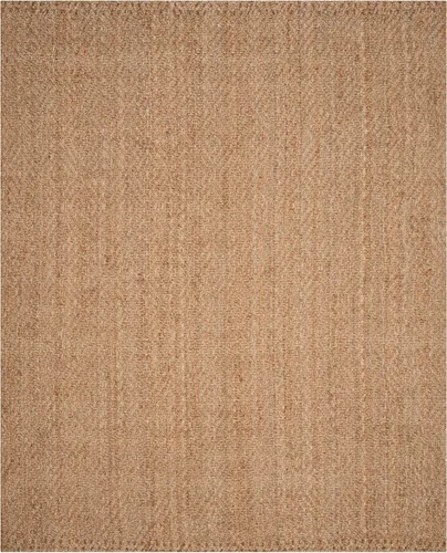Vista 3 de Safavieh NF181A tapete de yute natural tejido a mano, de la colección de fibra natural (5 x 8 pies), Yute, Natural / Natural