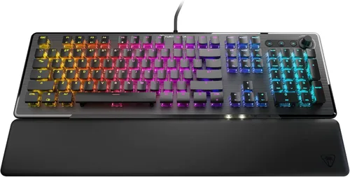Vista 2 de Turtle Beach Vulcan II - Teclado para juegos de PC de tamaño completo, interruptores mecánicos Titan II, teclas iluminadas RGB personalizables