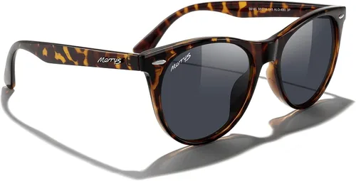 Vista 6 de MERRY'S Gafas de sol polarizadas redondas retro para mujer moda moda sombras S6185