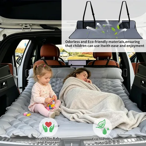 Vista 4 de Placa de extensión del colchón del asiento trasero del coche, extensor Gris-oscuro