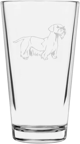 Vista 375 de Podenco Canario - Vaso de pinta de 16 onzas con temática de perro personalizado