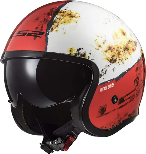 Vista 2 de Casco de moto de cara abierta Spitfire de LS2
