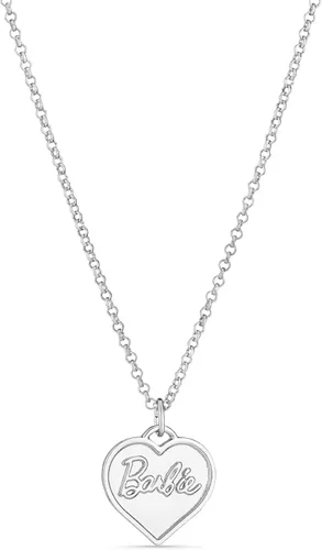 Vista 3 de Barbie Collar de corazón grueso - Plata, Zinc, No es una piedra preciosa