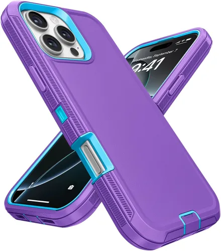Vista 81 de Jelanry - Funda para iPhone 15 5G, protección resistente, resistente, color negro Dropproof & Dual-Layer Protective Back Cover with Port Anti