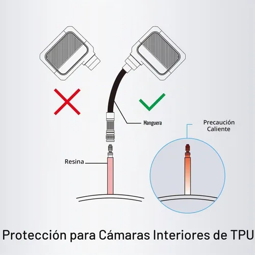 Vista 6 de dwndpump Mini bomba de neumáticos para bicicleta, portátil eléctrica máxima de 100 PSI inflado rápido