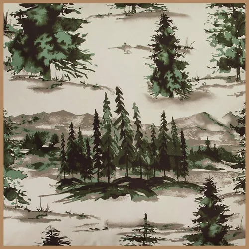 Vista 5 de Paseo Road Cabin Bedding Joshua - Juego de edredón de 3 piezas con fundas de almohada, ropa de cama de bosque Queen, juego de edredón de pinos