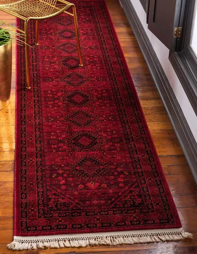 Vista 22 de Unique Loom Tekke Collection - Alfombra de área Sheibani (2' 2" x 3' 1", rectangular, rojo/negro)