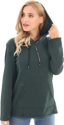 Vista 35 de Bearsland - Sudadera de lactancia y maternidad para mujer, con bolsillos y capucha