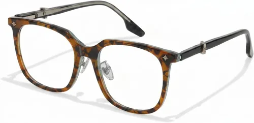 Vista 8 de Chicid Gafas cuadradas de gran tamaño con bloqueo de luz azul para mujeres Marco verde A01/lente transparente