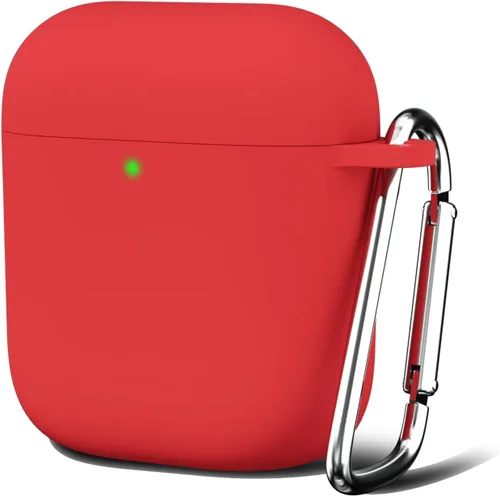Vista 17 de Oakxco Funda de silicona para Airpods 3, bonita funda rígida femenina para Airpods de 3ª generación con llavero, gel de goma colorido suave de TPU